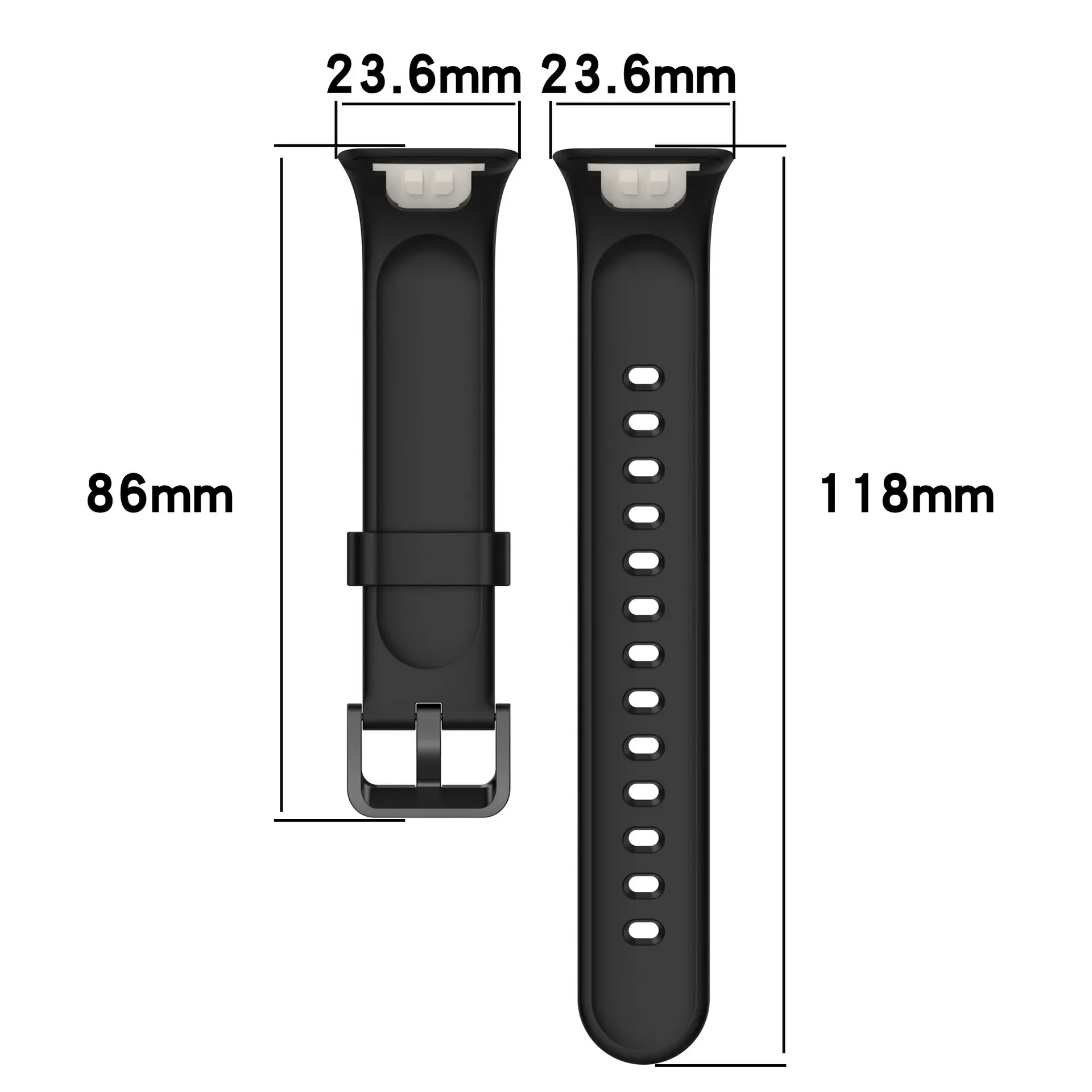 Liquid Silicone Watch Strap para Xiaomi Mi Band 7 Pro, Pulseira, Pulseira, Acessórios Smartwatch