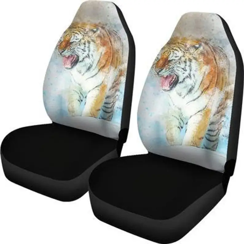 

Tiger Car Seat Covers (Set Of 2) / 2 Front Car Seat Covers / Car Seat Covers / Car Seat Protector / Car Accessory