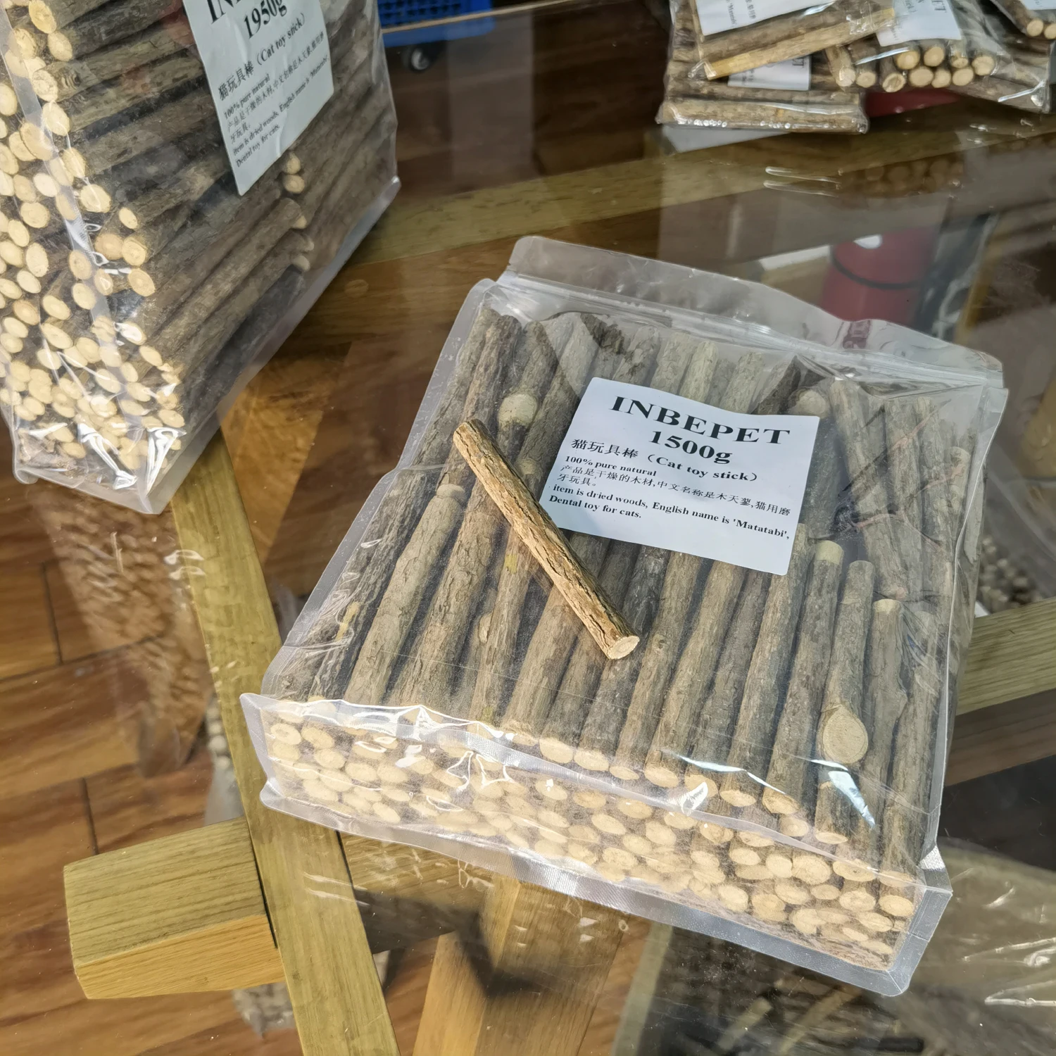 1kg/1500g/1950g Matatabi Chew Sticks Toys for Cats 120mmx11-15mm Natural Silvervine Cat Nip Toy and Cat Treat Catnip Alternative