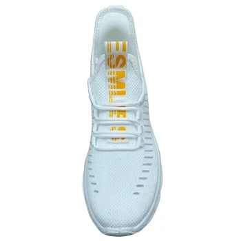 أحذية رياضية شبكية للنساء، أحذية جري نسائية قابلة للتنفس للمراهقين، نعل ناعم ممتص للصدمات، أحذية ركض بيضاء للجنسين 2