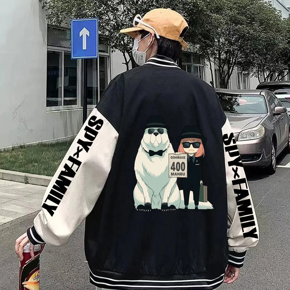 

Japan Anime Spy Family Sweatshirt Long Sleeve Men Black Jacket Sweatshirt