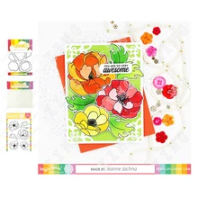 

2022 Newest Spring Flowers Craft Metal Cutting Dies and Stamps Stencils Moulds Diy Scrapbooking Paper Card Gift Decoration Molds