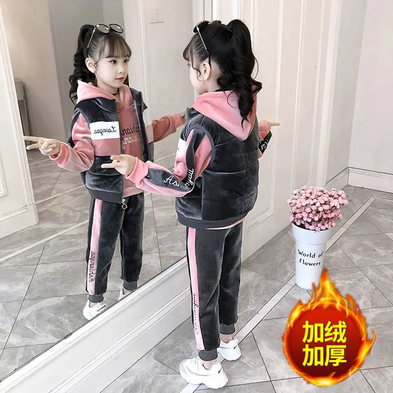 

3 шт., спортивный костюм для девочек 3-12 лет