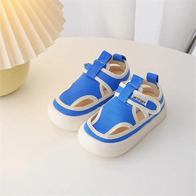 Children Hollow Canvas Shoes Spring New Baby Candy Color Shoes Boys and Girls Summer Breathable Small Cloth Sandals baby shoes kids shoes children sandals kids sandals