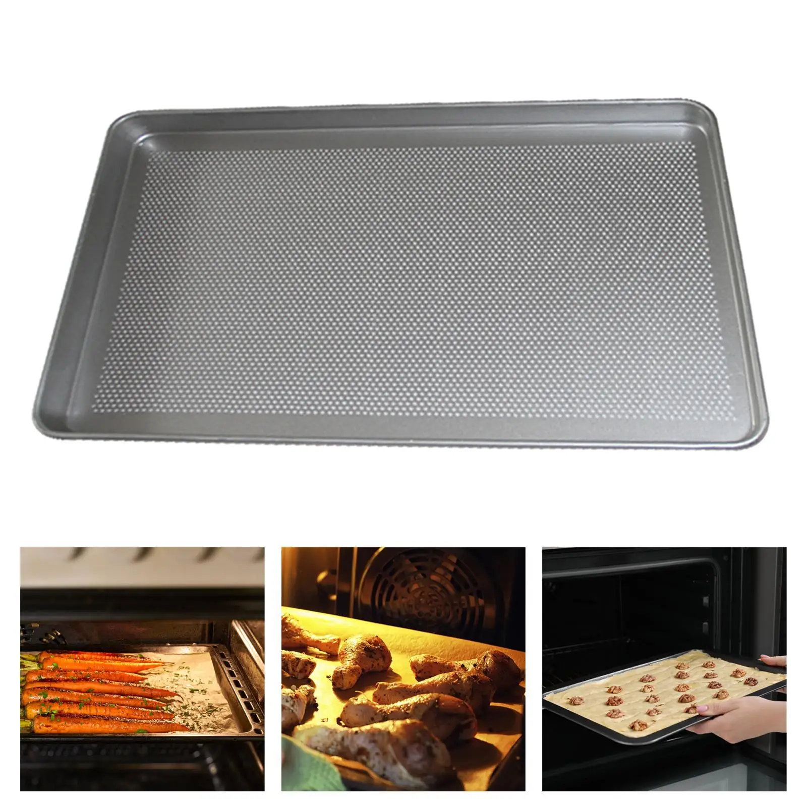 Pizza Pan for Oven Baking Pan Perforated Multipurpose Restaurant Easy Clean Kitchen for Home Reusable Pizza Crisper Pan