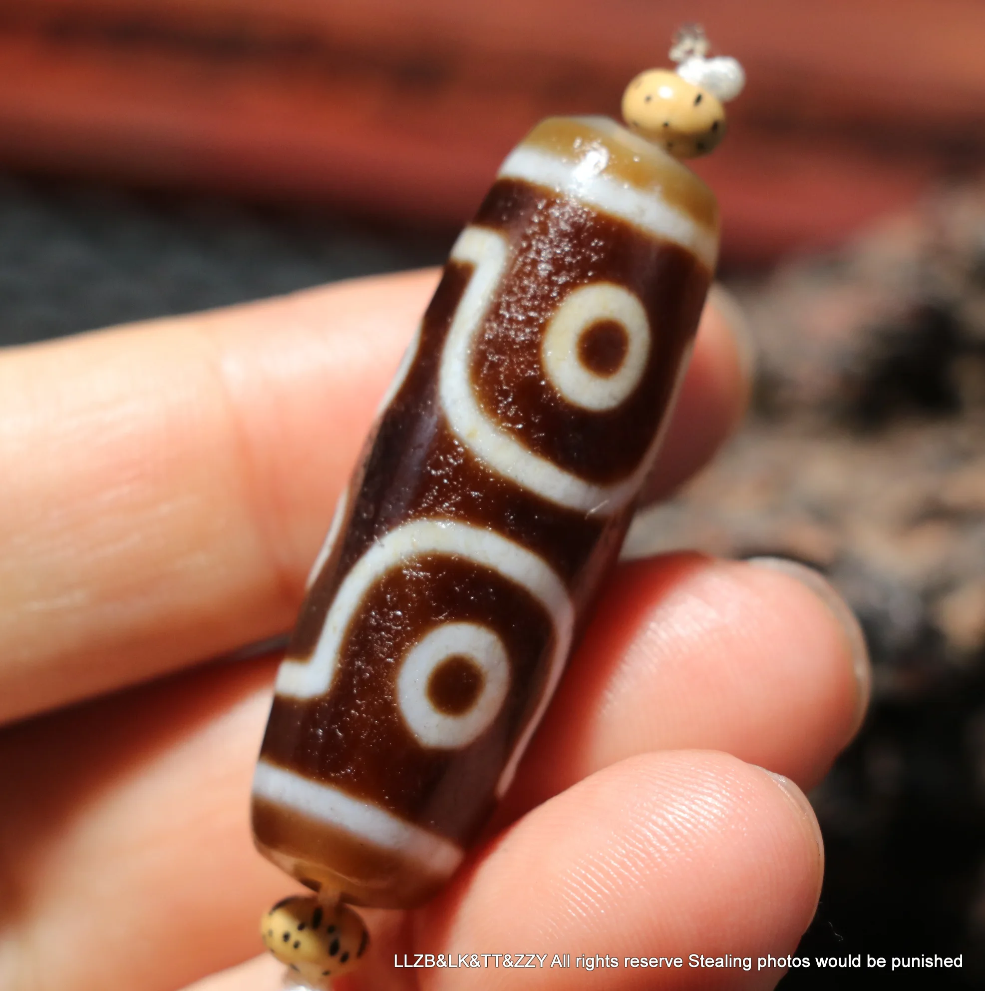 

Волшебный Тибетский Старый Агат, кофейный цвет, уникальный дизайн, 7 глаз, бриллиантовый амулет, подвеска UPD211026A2 Timestown, соусы