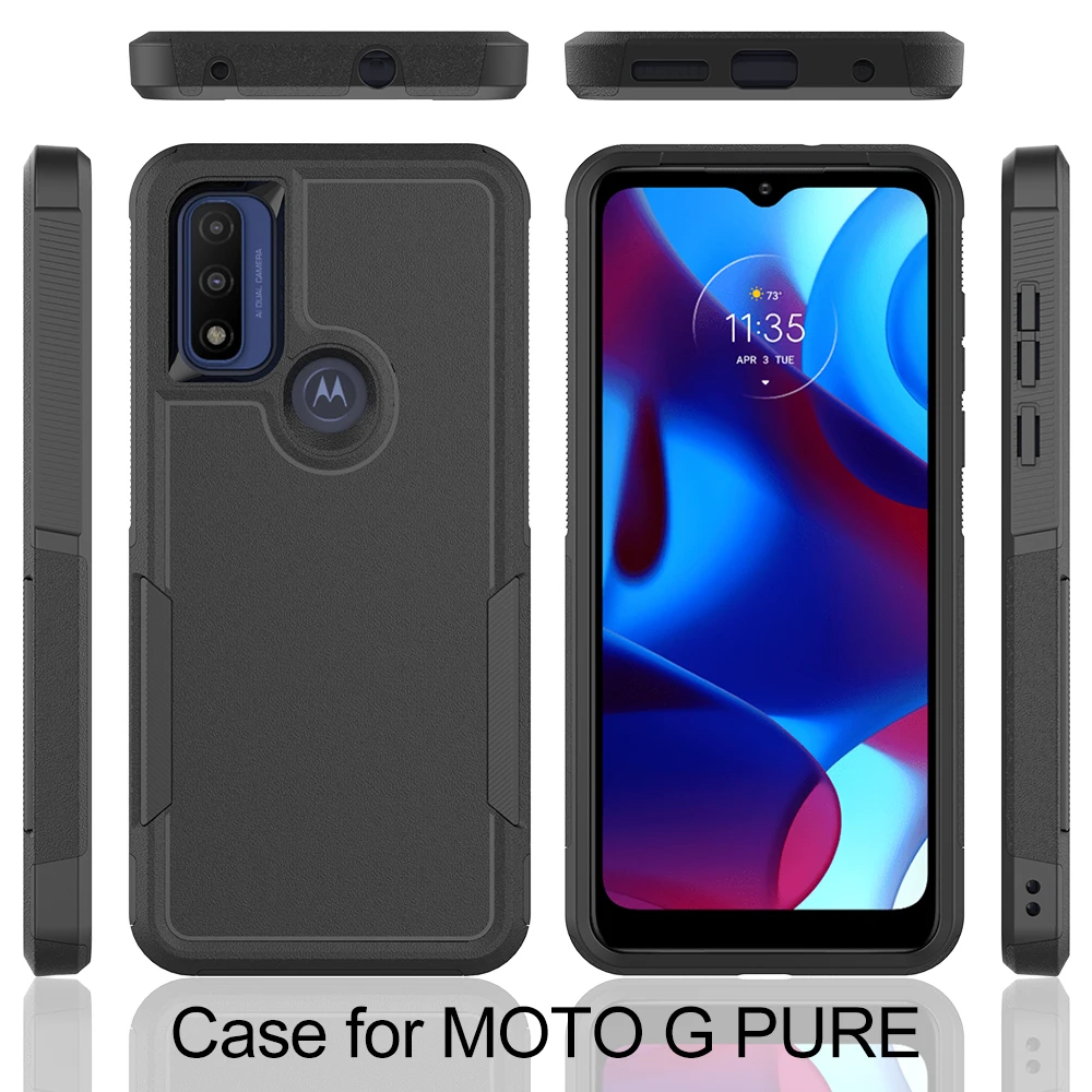 Durable Armor Shockproof Case with Soft TPU Frame and Hard Plastic Back Cover