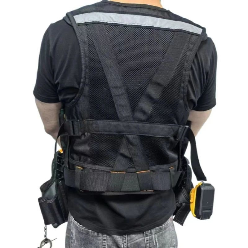 TOOLSTACK Multifunctional Tool Vest Durable Oxford Cloth