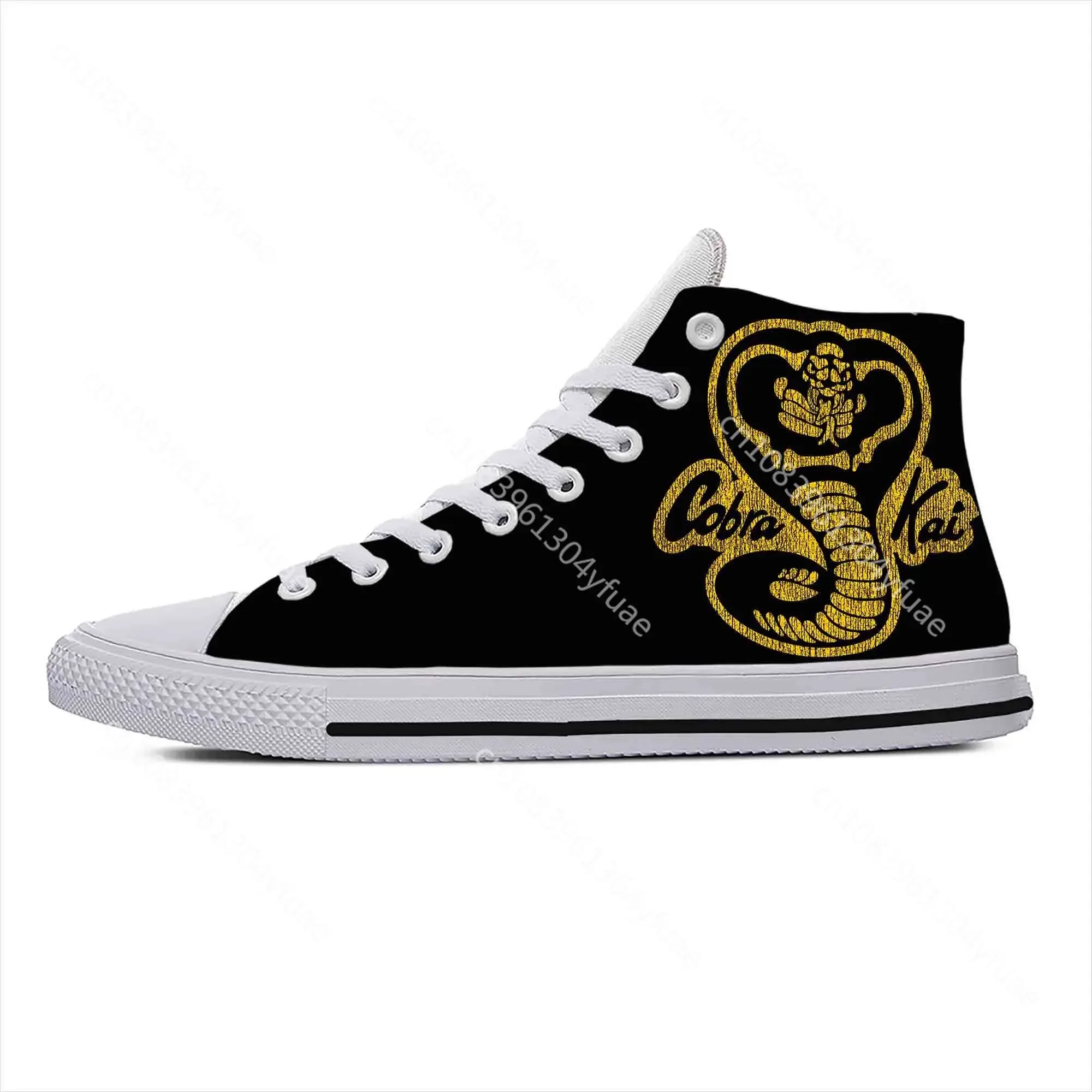 Kai Karate Anime Cartoon Fang Fashion Cobra Eagle Casual Cloth Shoes High Top Comfortable Breathable 3D Print Men Women Sneakers 5