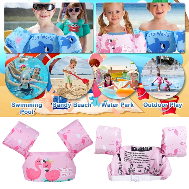 Baby Float Cartoon Arm Sleeve Life Jacket Swimsuit Foam Safety Swimming Training Floating Pool Float Swimming Ring Puddle Jumper 4