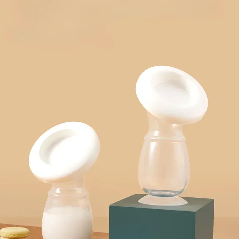 Maternal Manual Breast Pump Silicone Anti-spill Breast Milk Collector Postpartum Milk Collector for Feeding