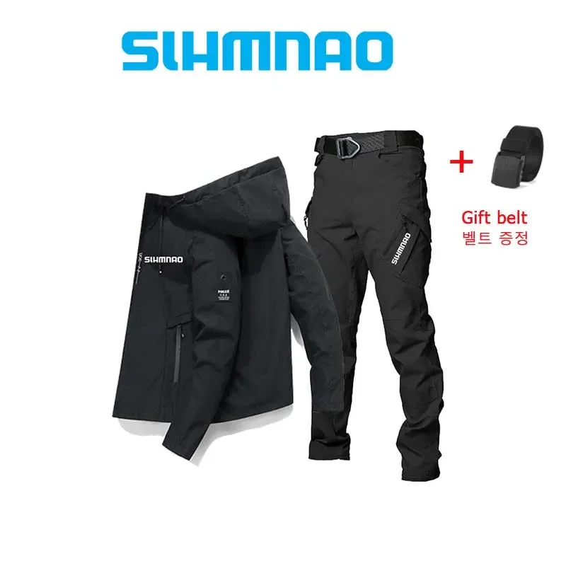 Spring/Summer New Men's Windproof and UV Resistant Fishing Jacket, Mountaineering Tactics Pants, Outdoor Leisure Cycling Se