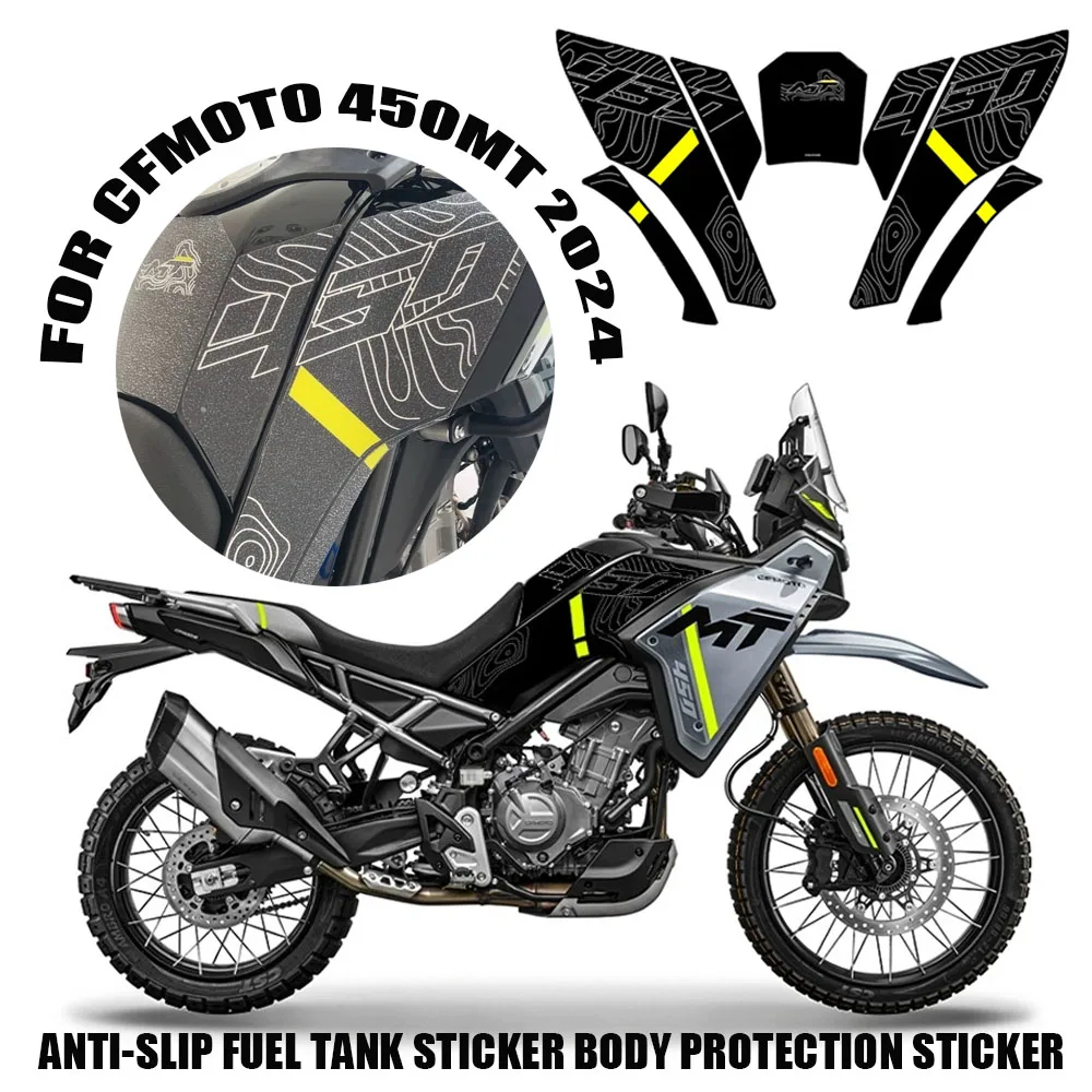 

Anti-slip Fuel Tank Sticker Body Protection Sticker Anti-wear Stickers Modification Accessories For CFMOTO 450MT 450 MT 2024