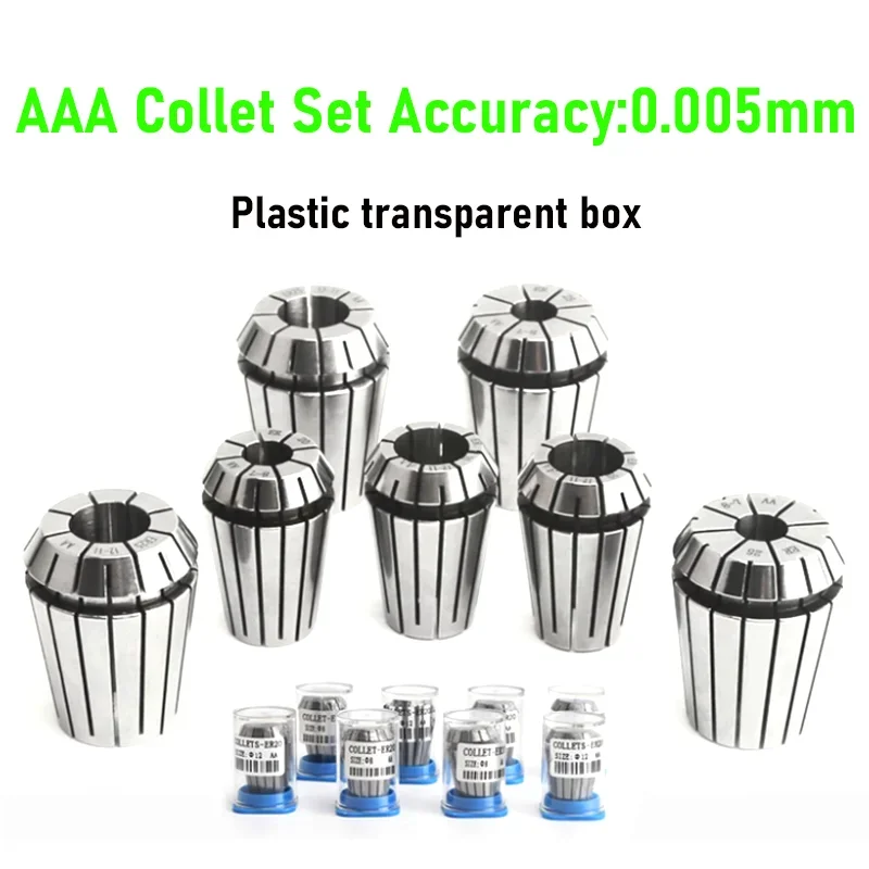 1PC ER50 ER40 ER32 ER25 AAA/UP High Precision 0.003mm Spring Collet Suitable Engraving Machine Spindle CNC Machining Center spring collet tool holder collet chuck spring collet chuck engraving collet chuck