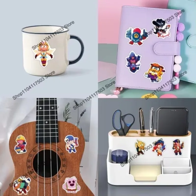 Classic Kawaii Mascot Stickers Motorcycle Skateboard Laptop Decimal Sticker Waterproof Classic Toy Leon Spike Nita Stickers Toy mascot stickers