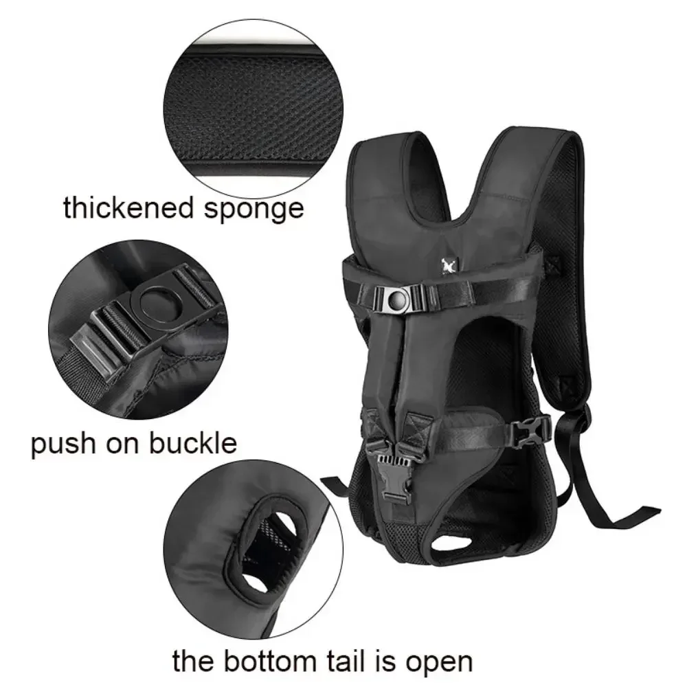Hands Free Pet Front Backpacks Oxford Adjustable Dog Carrier Backpacks Breathable Puppy Carring Bags Dog Outgoing Bag Outdoor