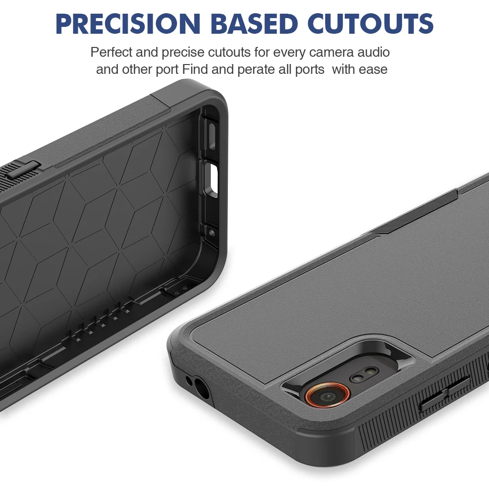 Shockproof Hybrid Dual-Layer Phone Case - Rugged Protective Cover