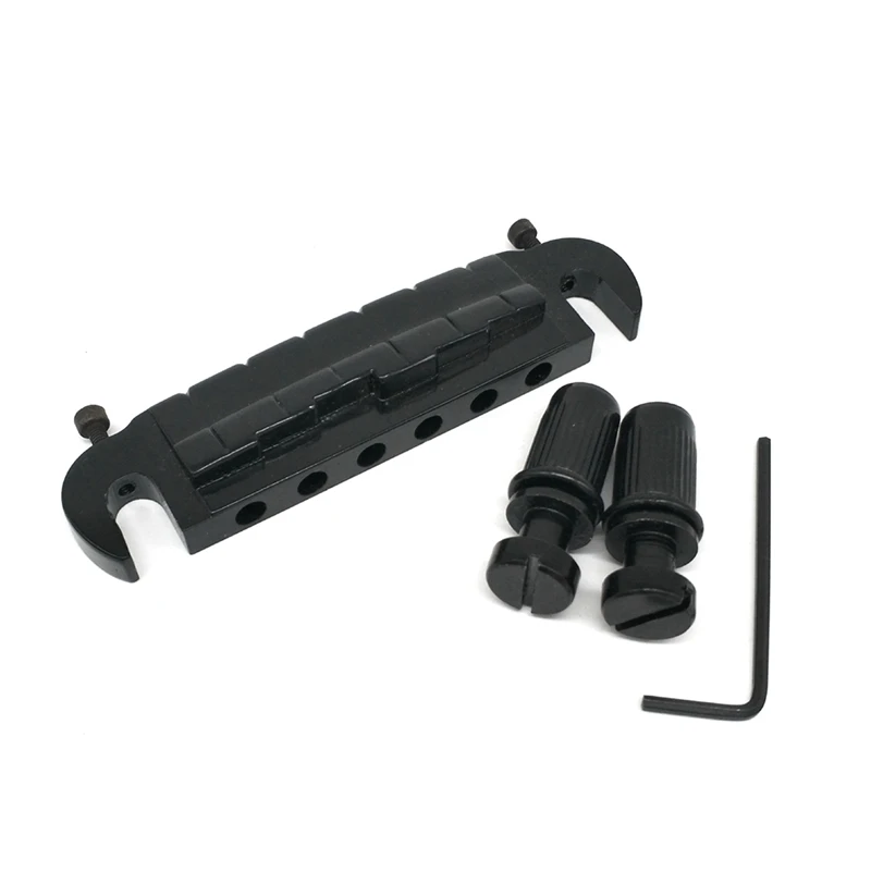 

Регулируемый мост для гитары, мост для электрогитары для LP Style, запчасти для электрогитары черного цвета