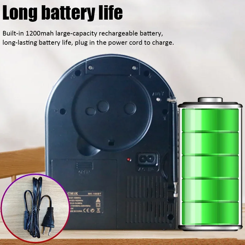 Portable Retro Radio Wireless Bluetooth Speaker Card Audio Home FM Medium Wave Short Wave Stereo Radio Receiver Support 220V110V Bluetooth Speaker Portable Speaker Audio Speakers