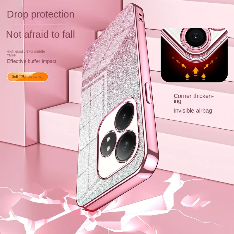 Elegant Soft TPU Glitter Slim Protective Back Cover Case
