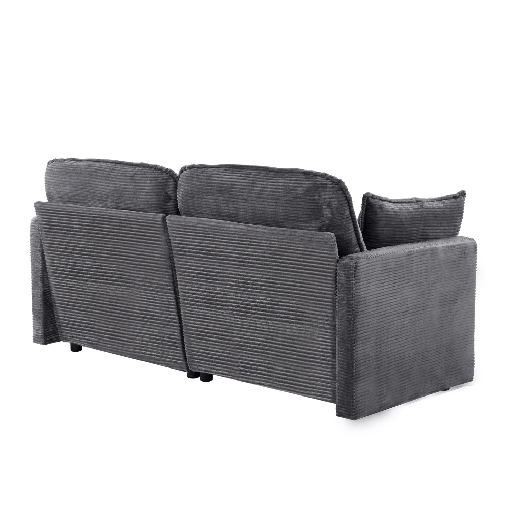 Modernes, minimalistisches 2-Sitzer-Sofa – hochdichter Schaumstoff, bequem und geräumig, leicht zu reinigen, klein, platzfreundlich für das Wohnzimmer – Detail 18