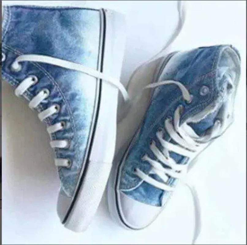 

Women Denim Canvas Shoes 2021 Retro Female Breathable Sport Vulcanized Shoes Ladies Lace Up Flat Sneakers Students Casual Shoes