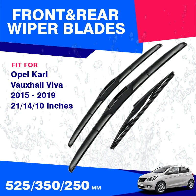 Spazzole Tergicristallo Anteriore Posteriore Per Opel Karl Vauxhall Viva Se Rocks 2015 2016 2017 2018 2019 Accessori Spazzole Parabrezza Parabrezza