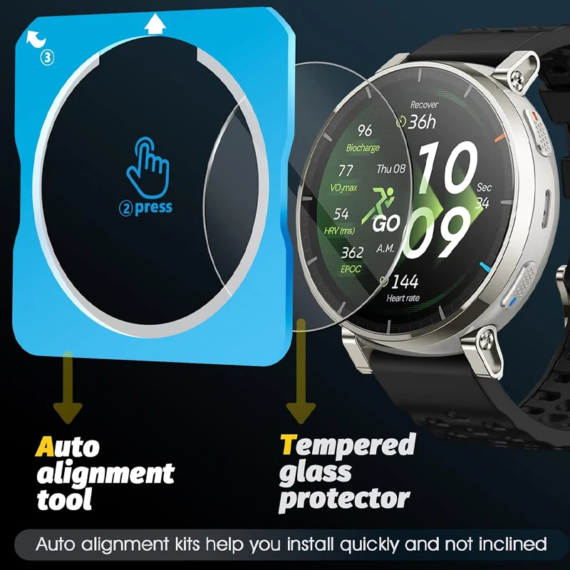 Premium Tempered Glass Screen Protector with Auto-alignment Installation Kit