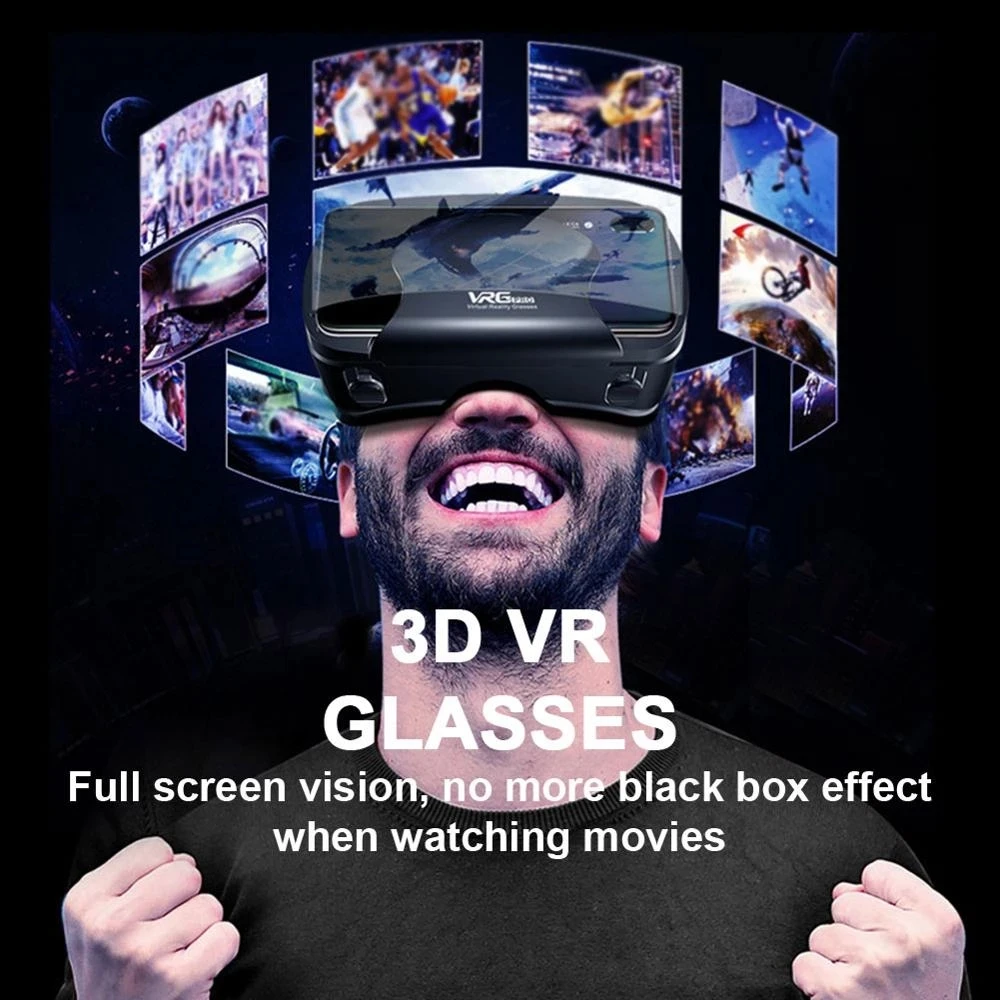 VRG Pro Realtà Virtuale Occhiali VR Dispositivi per cuffie Viar 3D Occhiali per casco Lenti Smart per Smartphone Cellulare Set di giochi per dispositivi mobili - immagine 5