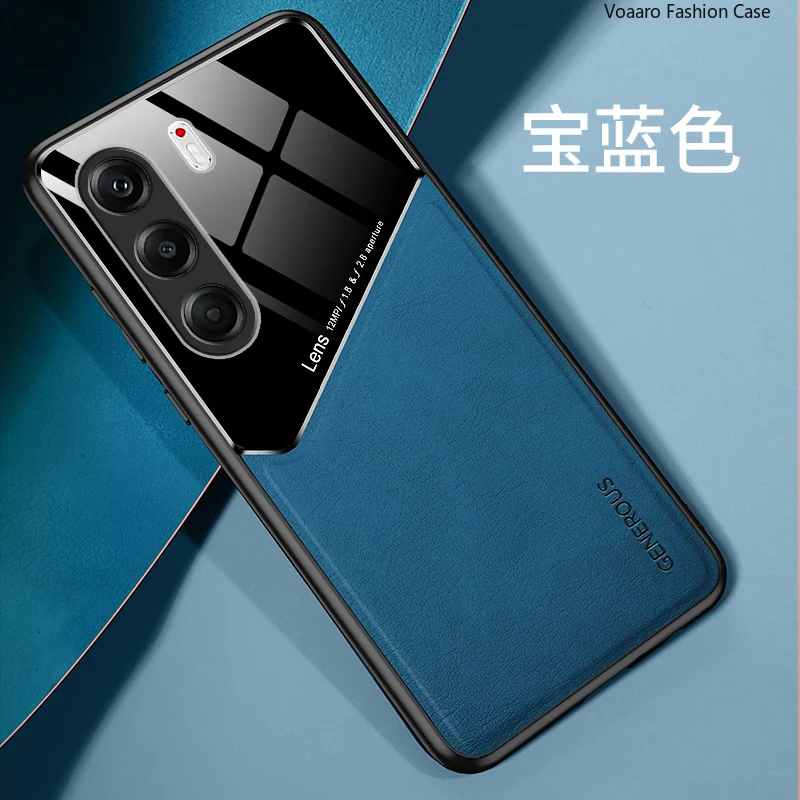 Sleek Magnetic Leather Phone Case - Ultra-Thin, Lightweight Cover