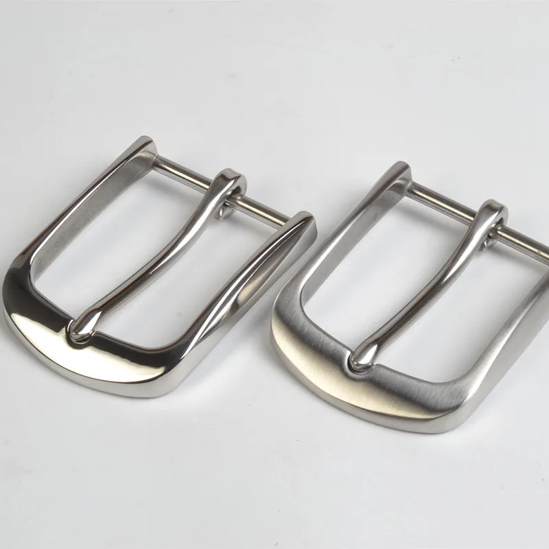 40mm Solid Stainless steel Men's Casual Belt Buckle End Bar Heel bar Buckle Single Pin Half 1pc For Leather Craft Parts belt buckle