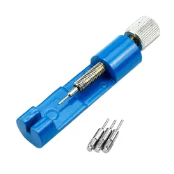 Adjustable Metal Watch Strap and Band Link Pin Remover Tool (Blue)