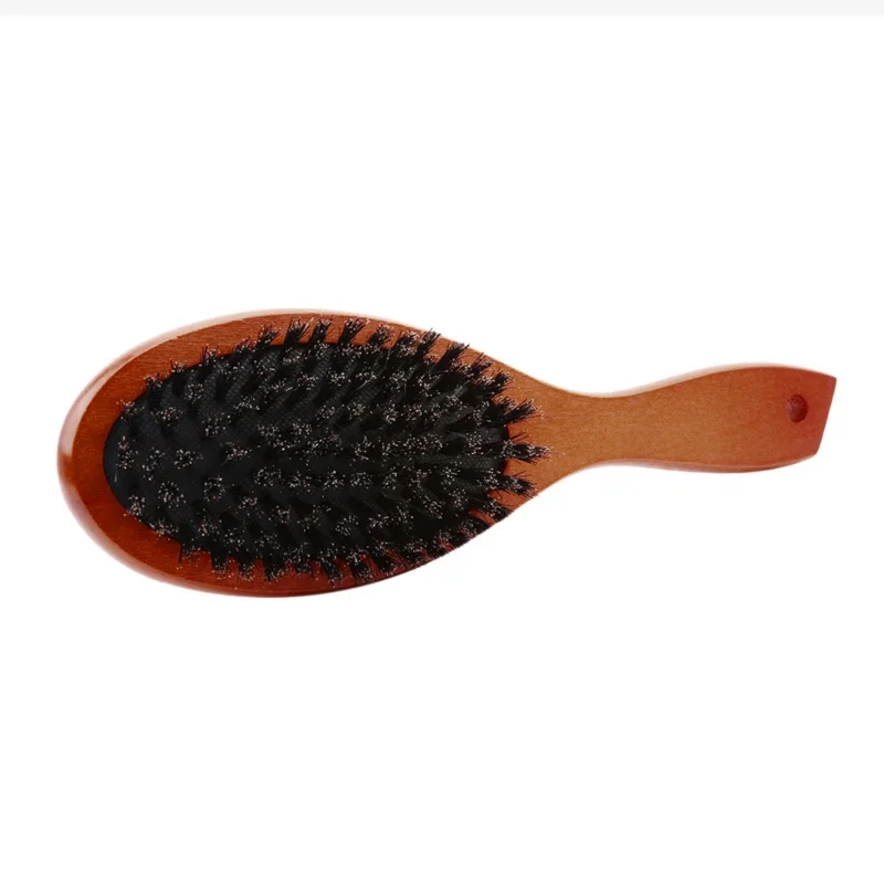나무 손잡이 빗, 멧돼지 강모, 마사지 빗, 헤어 브러시, 신제품