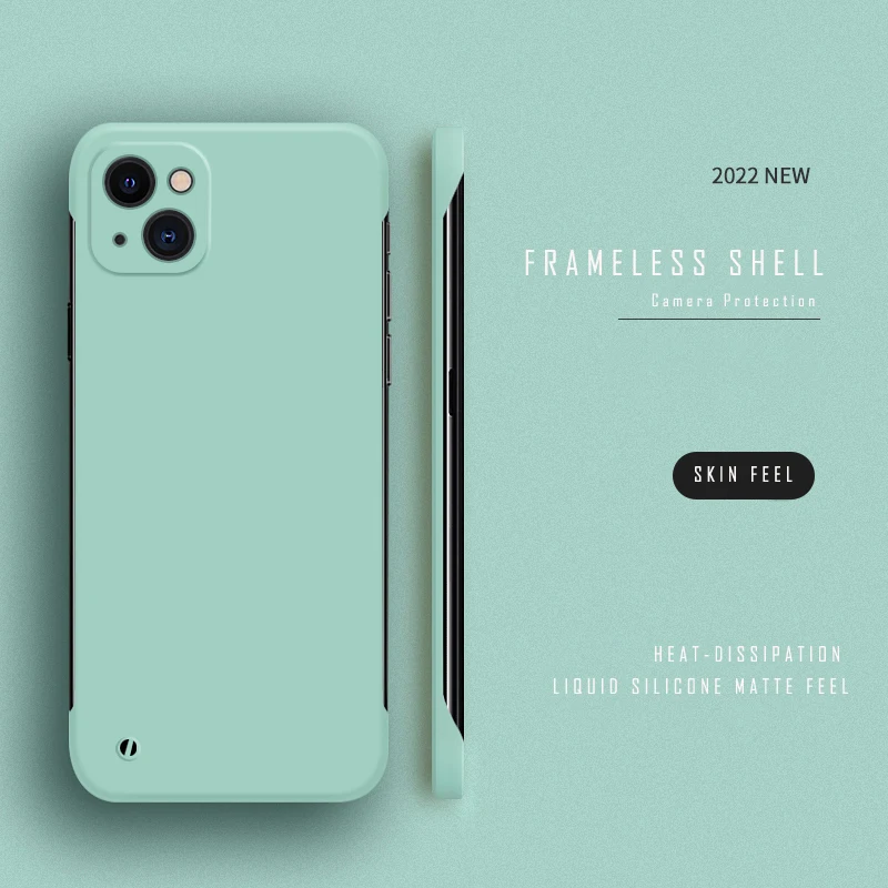 Ultra Thin Matte Frameless Phone Case - Slim Hard PC Cover