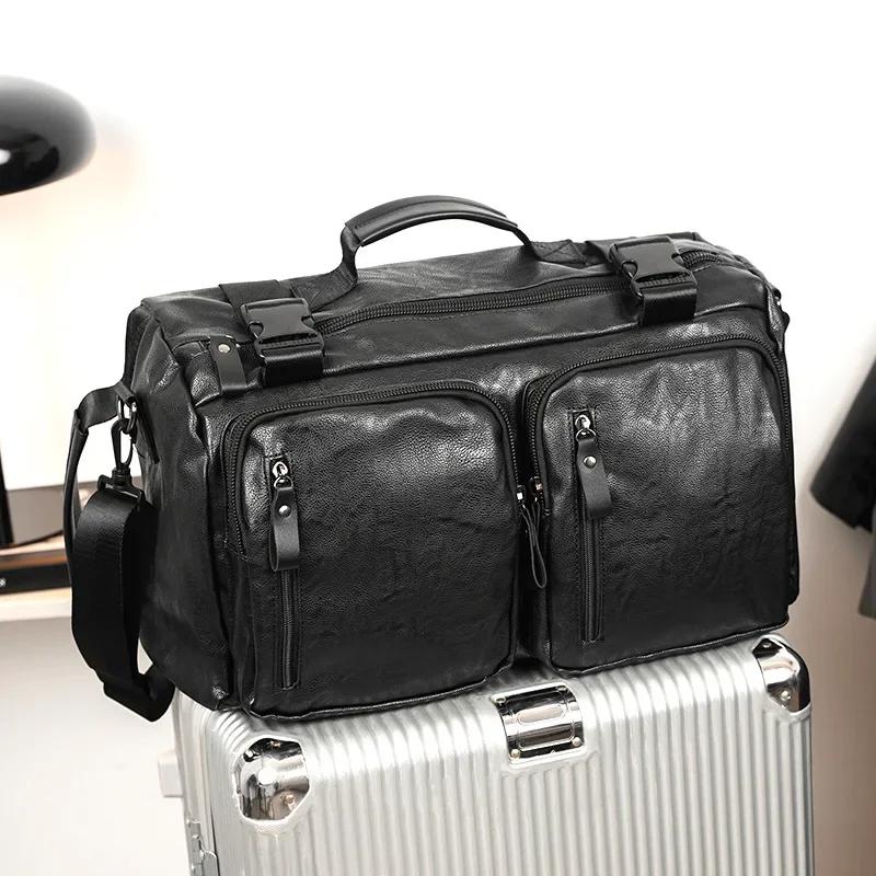 Large Capacity Multi-purpose Travel Bag Trendy Men's Fitness Shoulder Bag Backpack