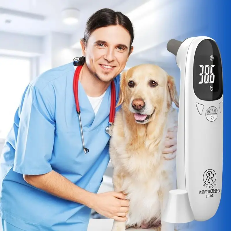 Animal Thermometer Pet Dog Cat Ear Digital Thermometer For Cats Non-Contact Electronic For Home and Clinic Use