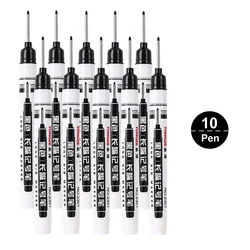 Multi - Purpose Waterproof Markers for Metal, Bathroom, and Woodworking - 4 Vibrant Colors, Long Head Nib, 20mm Deep Hole (VIOLET)