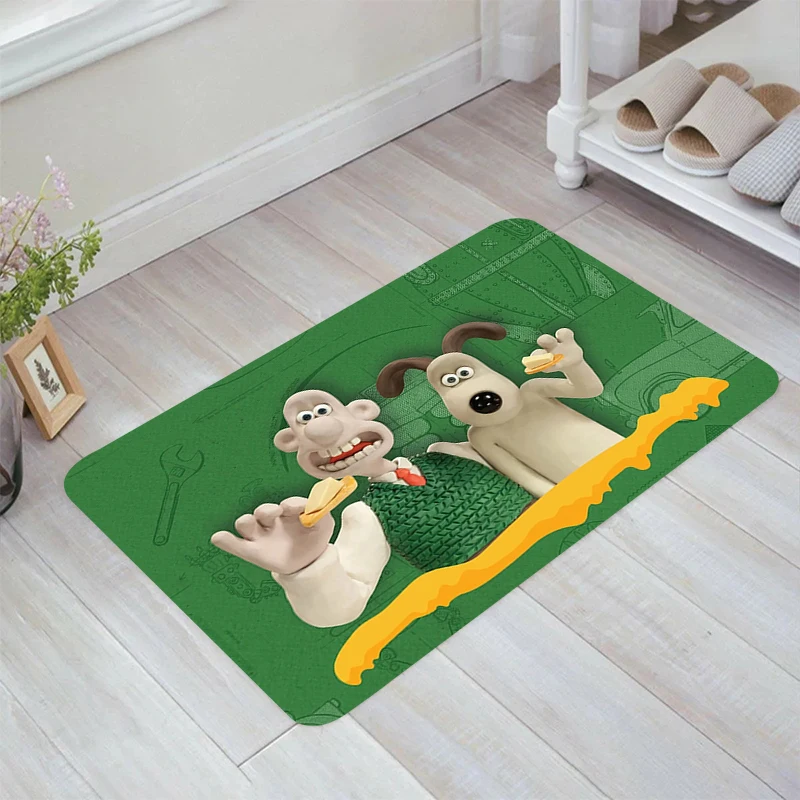 

A-Wallace and A-Gromit Floor Mat Kitchen Rug Home Room Mats Carpet Entrance of House Rugs Balcony Carpets Foot Doormat Door Bath