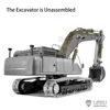 SALE 1/14 LESU SK500LC RC Hydraulic Metal Excavator Unpainted Kit Radio Control Digger Model Light System ESC Servo Toy TH23146 2