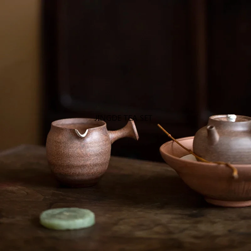 150ml Japanese style rough pottery simple luxury creative ceramic handmade tea sea justice cup