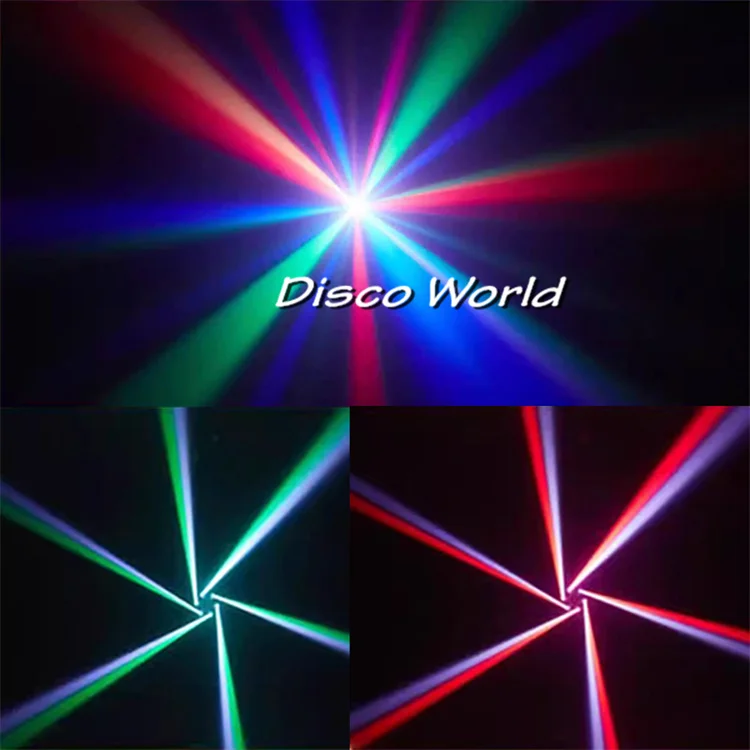 Leistungsstarke 6-Arme Moving Head Strahl Licht Fernbedienung Bunte Streifen Strobe Laser DMX Bühnenbeleuchtung Für DJ Disco Party Club – Detail 8