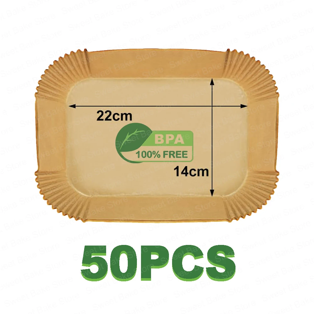 Air Fryer Non-Stick Disposable Liners - Premium Parchment Paper Sheets for XL Basket  Accessories