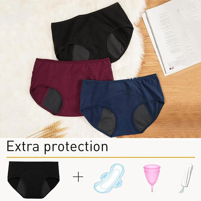 Leak Proof Menstrual Underwear  High Size Panties Menstrual - Panties  Cotton High - Aliexpress
