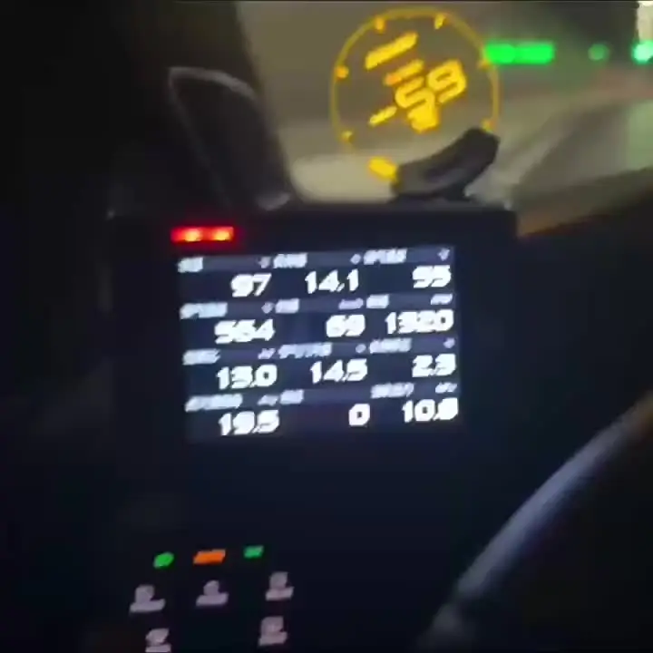 LUFI X7 第 4 世代 OBD ゲージ多機能カーモニター、冷却水/排気温度