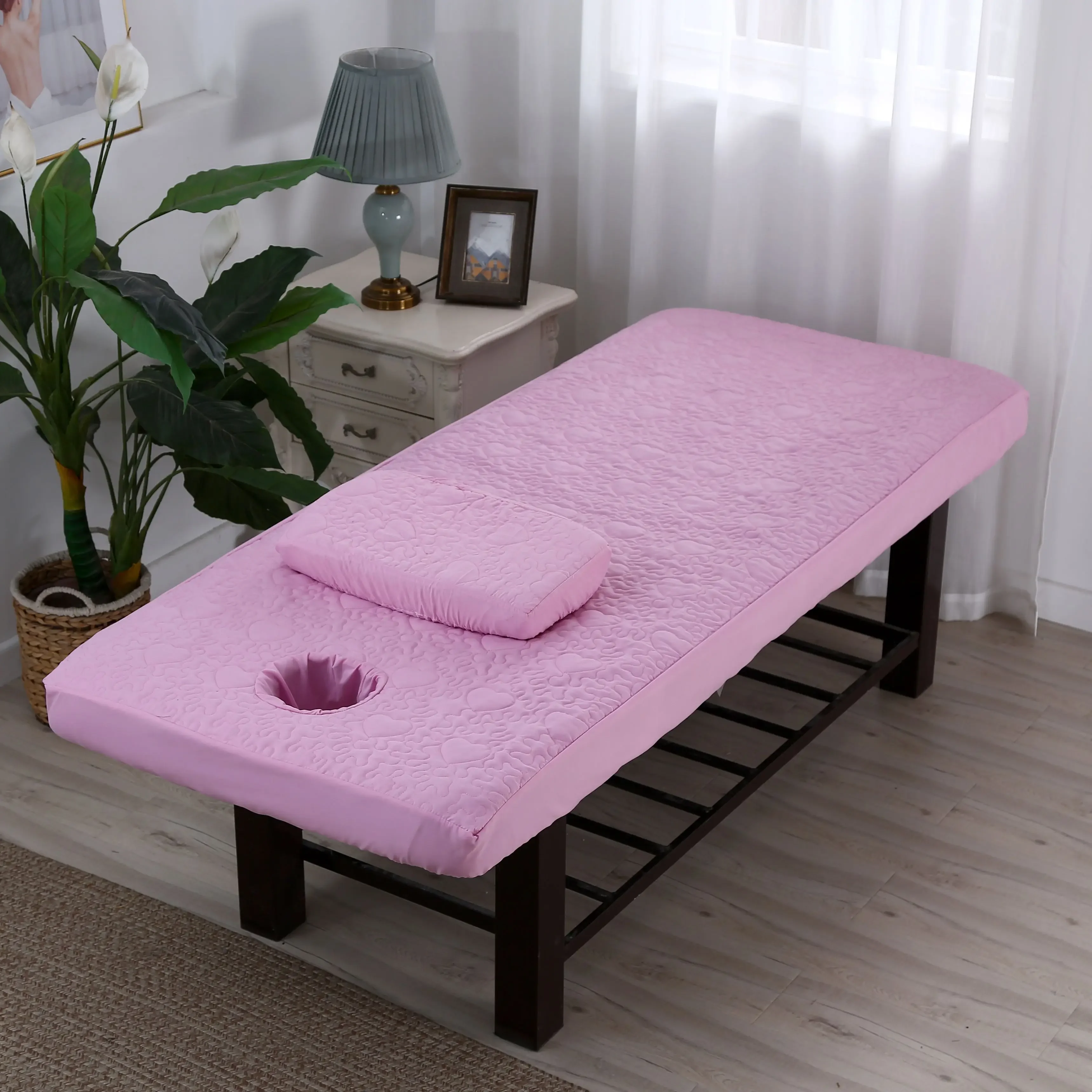 2pcs Fitted Sheet Beauty Salon Massage Table Fitted Bed Sheet Skin-Friendly Massage SPA Bed Cover Bedspread with Pillowcase 6