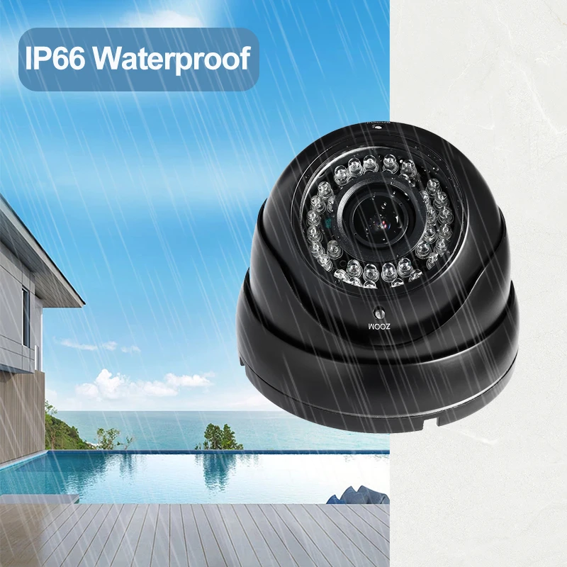 8MP Waterproof 2.8-12mm Zoom POE IP Camera IR LED Outdoor Security System Video Surveillance CCTV Cam 2