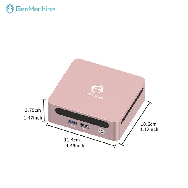 GenMachine Mini PC AMD R3 4300U Windows 11 Ryzen 3.7GHz DDR4 16GB 512GB PCIe 3.0 Wifi6 BT5.2 Pc Gamer bricolage ordinateur de jeu 2