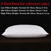 2Pcs 93% Goose Feather Down Pillows Neck Pillows for Sleeping 1 Pair Bed Pillow Inserts 100% Cotton Shell Standard Queen King 5