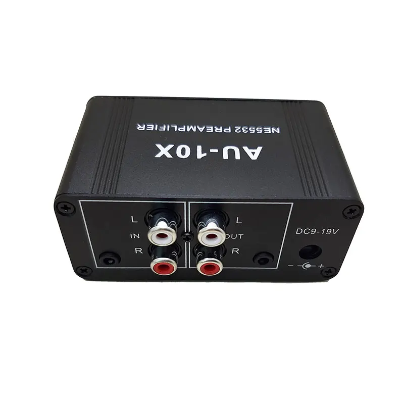 

AU-10X NE5532 стерео музыкальный предусилитель аудиосигнала, рабочая плата, усиление 20 дБ RCA 3,5 мм, регулировка громкости, новый тон