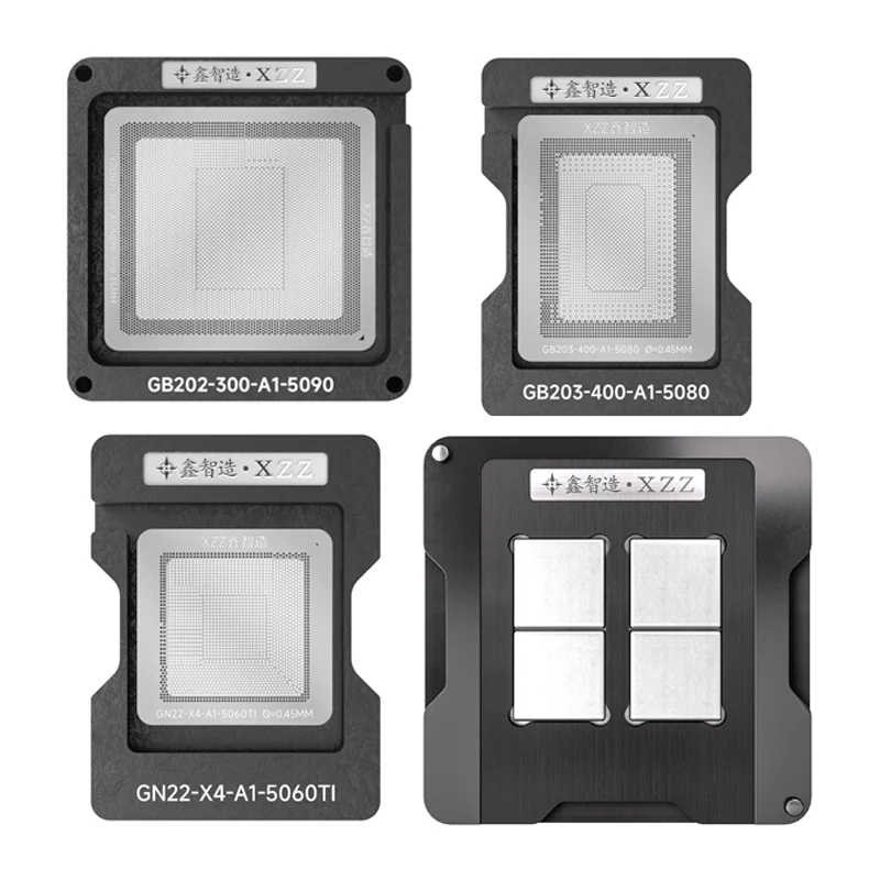 1 Stück XZZ Lötkugel-/Lötpastenschablone für RTX5060TI/RTX5080/RTX5090 GN22-X4-A11/GB203-400-A1/GB202-300-A1 Direktheizung